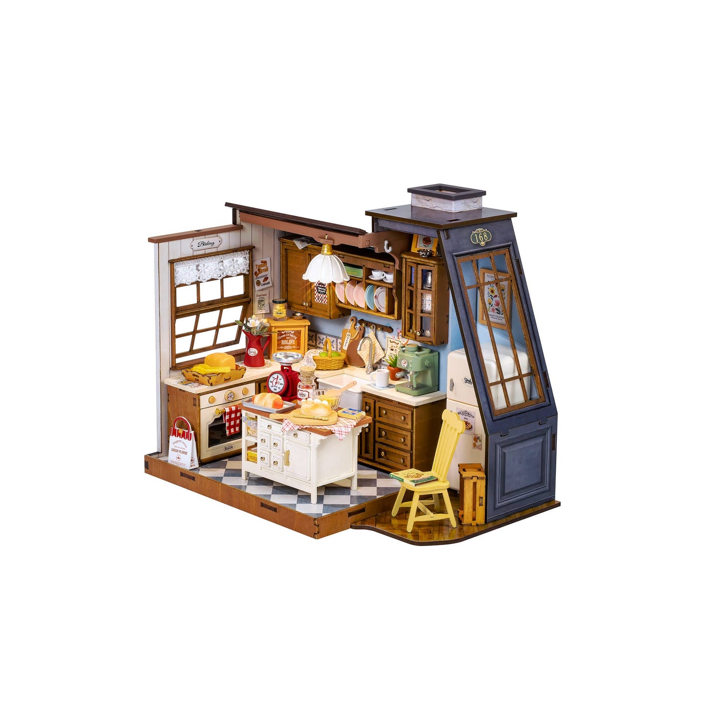Hands Craft - DIY Miniature House Kit: Baking Kitchen