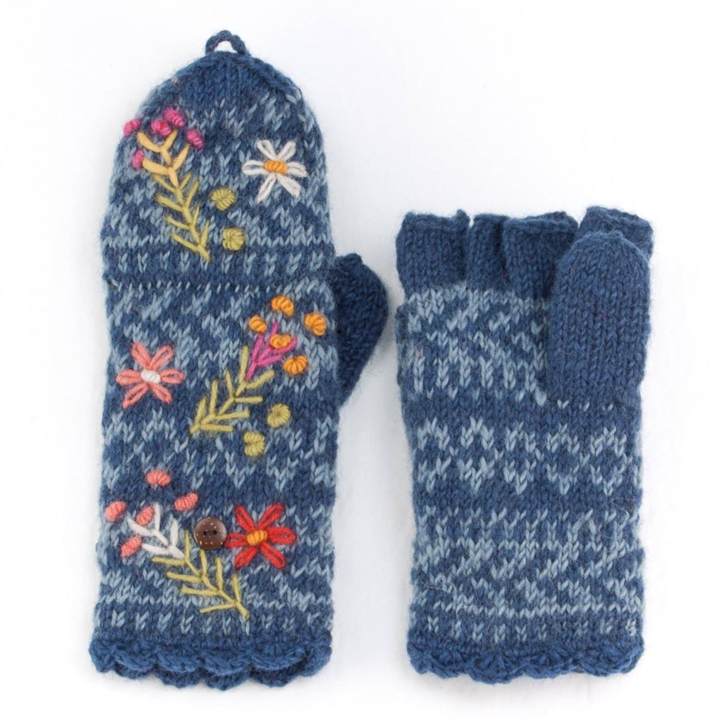 Lost Horizons Knitwear - Sadie - women's wool knit finger mittens