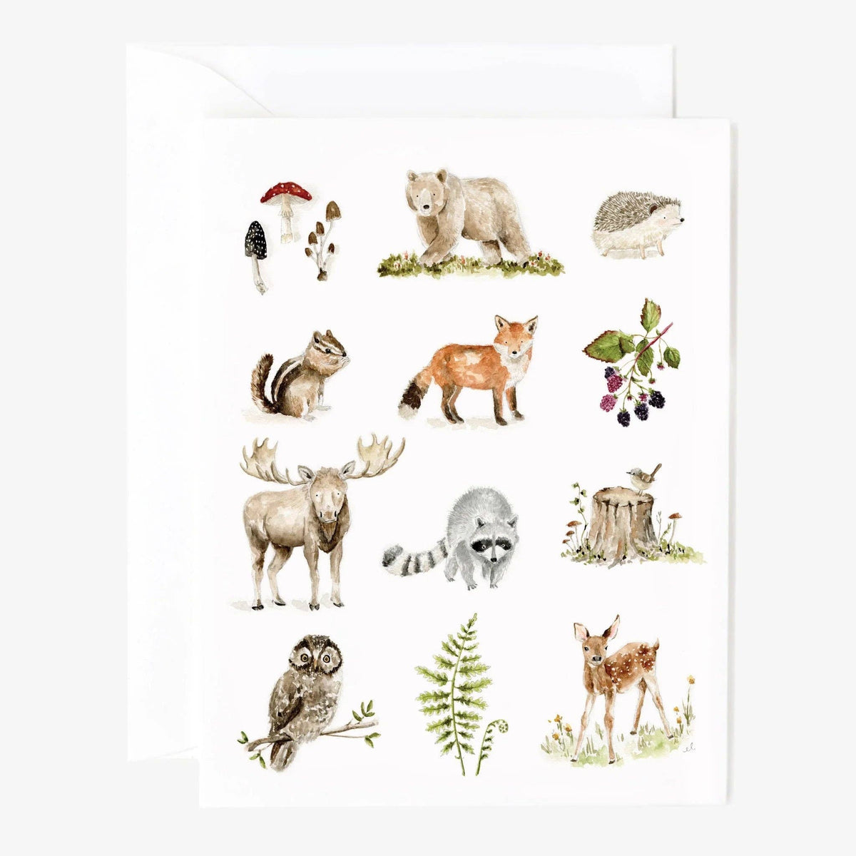 emily lex studio - Woodland notecard
