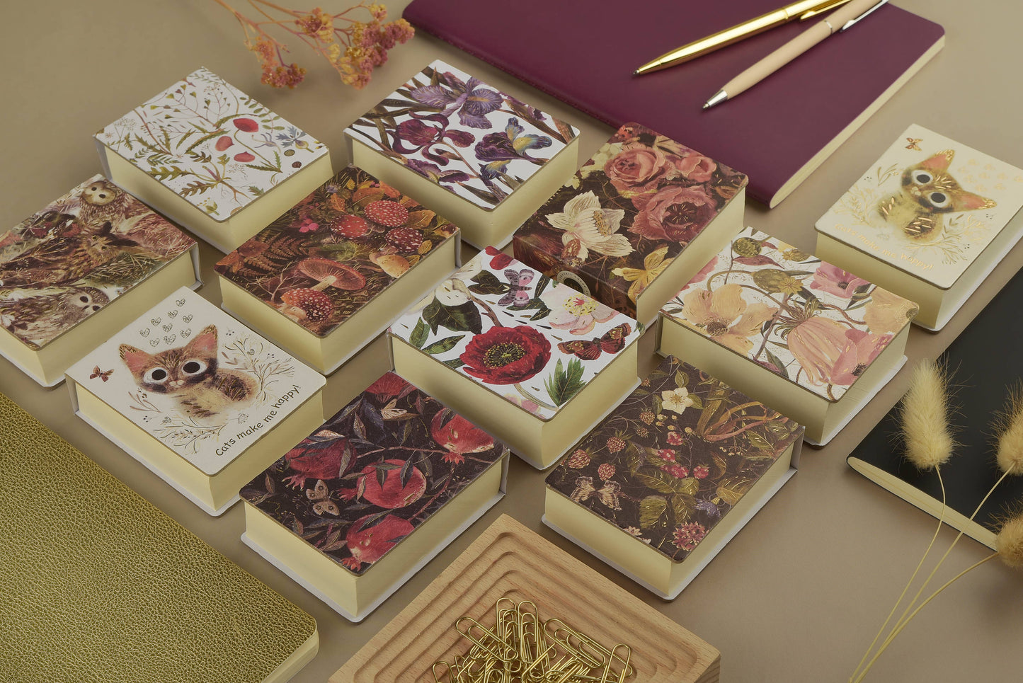 BV by Bruno Visconti - A7 Tear-Away Notepad - Forest Mushrooms 