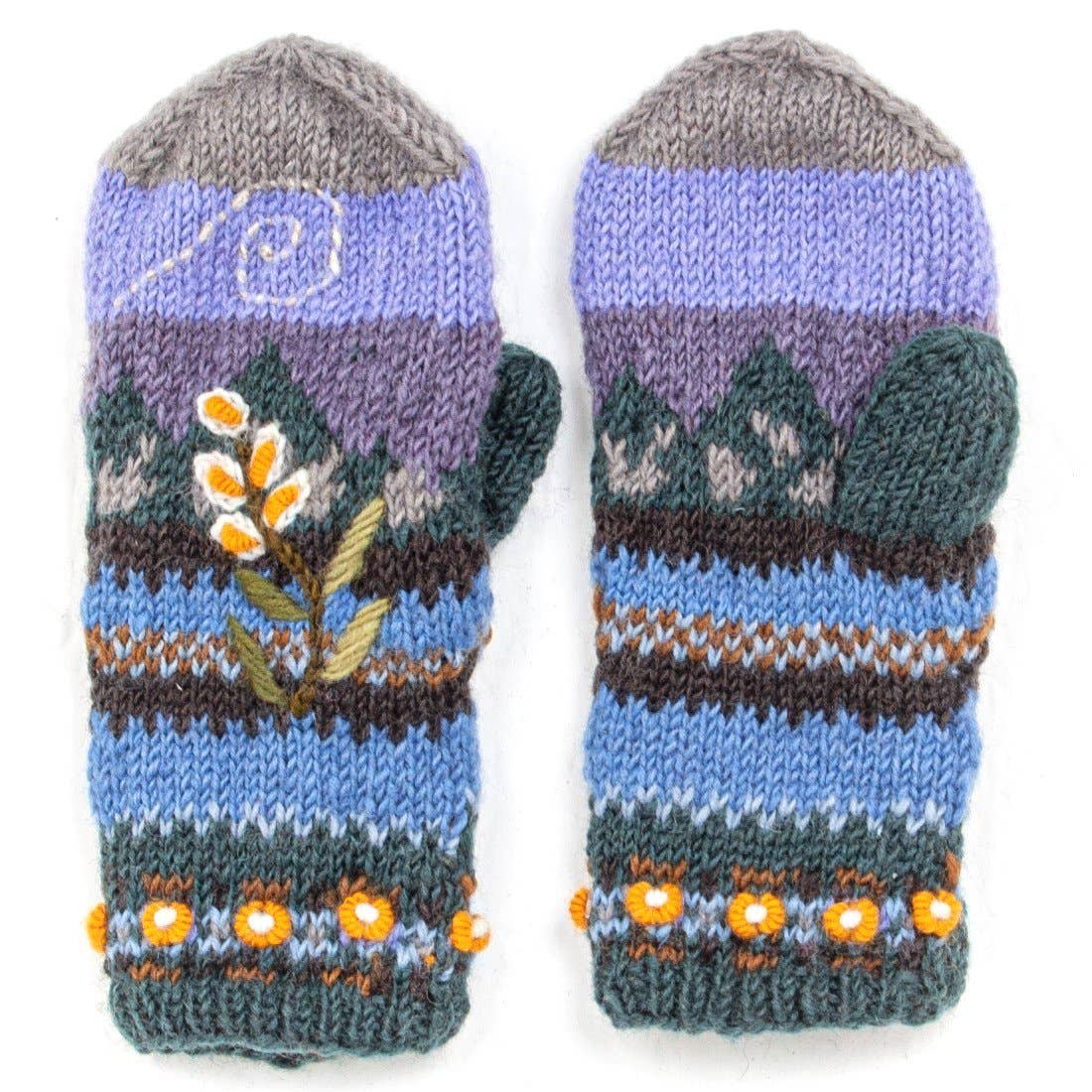 Lost Horizons Knitwear - Chloe - women's wool knit mittens