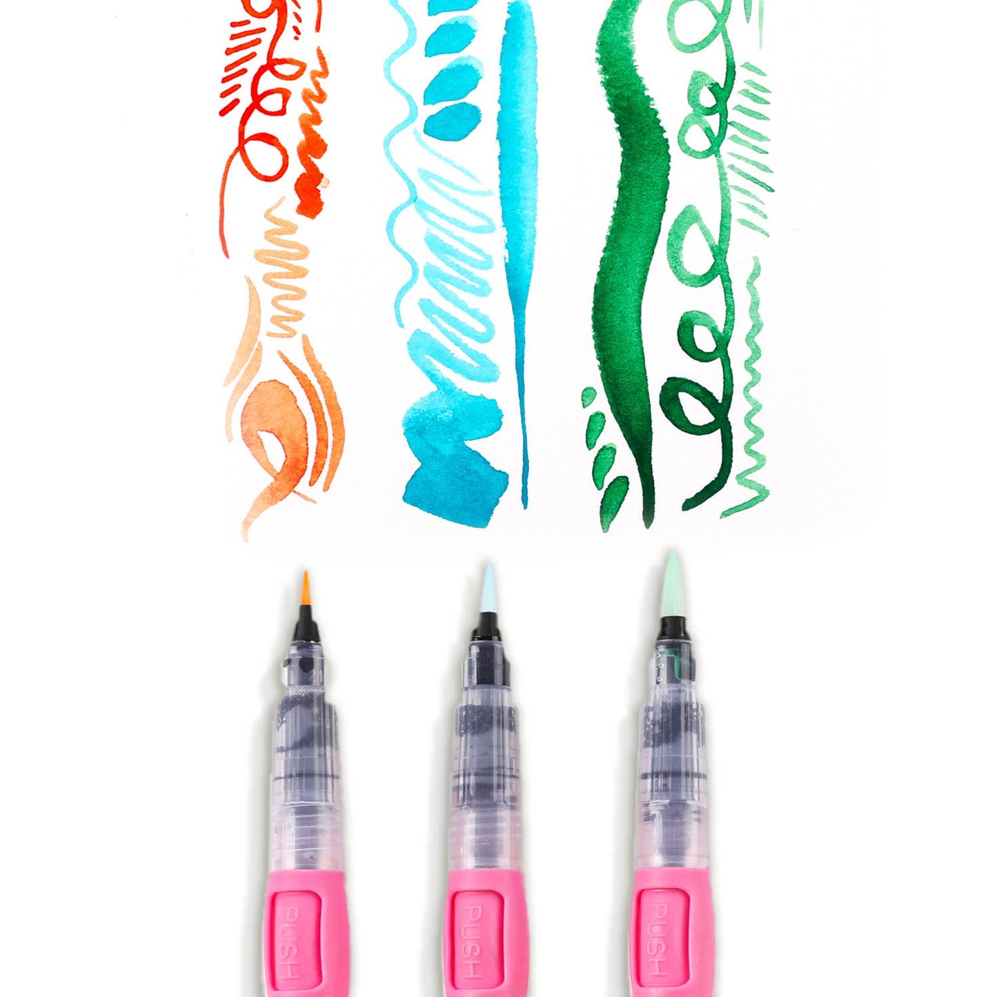 Grabie - Premium Water Brush Pen Set Of 3