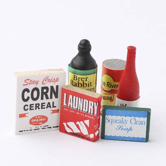 Factory Direct Craft - Dollhouse Miniature Kitchen Groceries (Pack of 6)