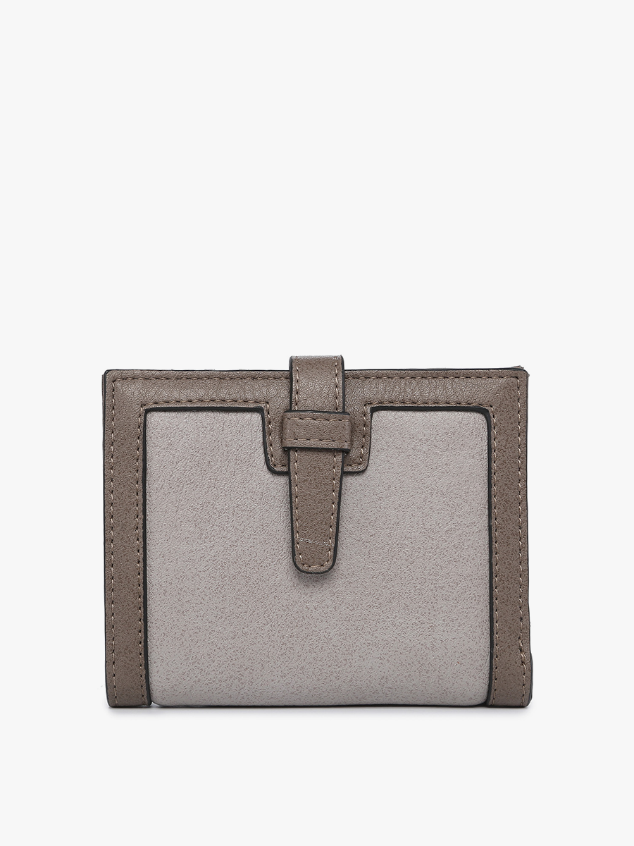 Jen & Co. - *SALE* WL2066 Bessie Canvas Wallet w/ Slip Closure