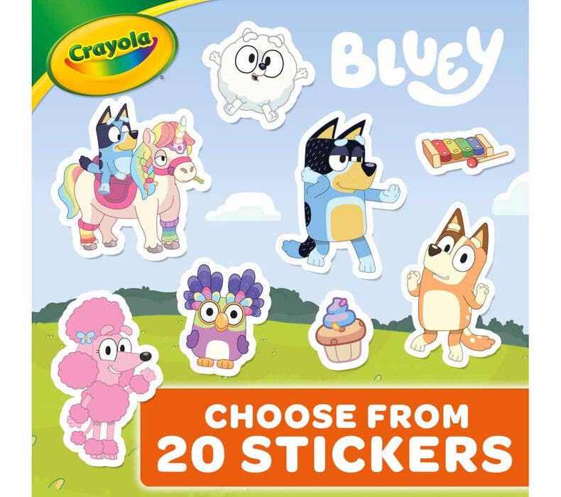 Really Big Coloring Books | ColoringBook.com - Bluey Crayola 96 Page Coloring Book with Sticker Sheet