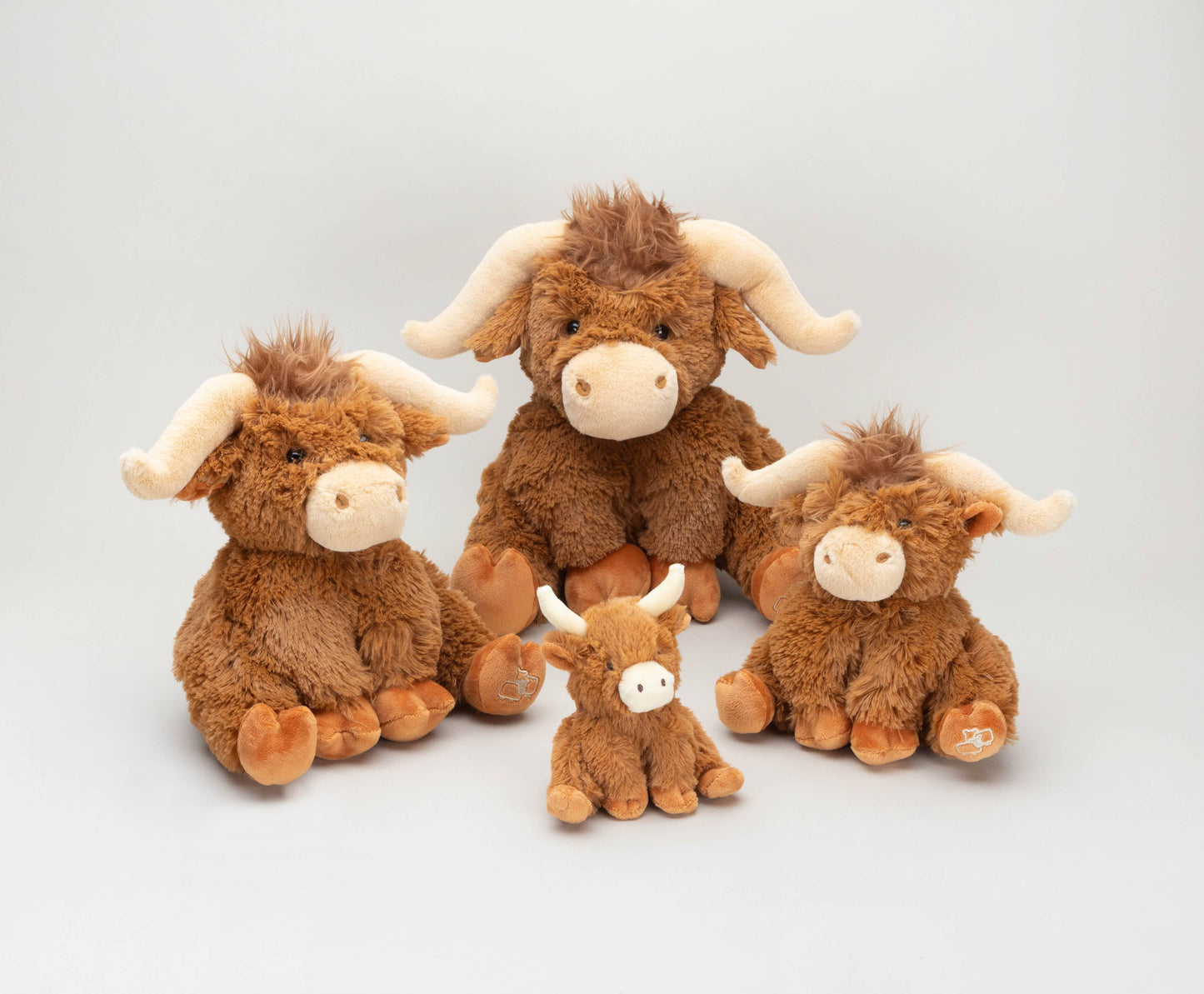 Jomanda Soft Toys & Accessories - Horny Highland Cow Plush Brown Small Soft Toy - 18cm