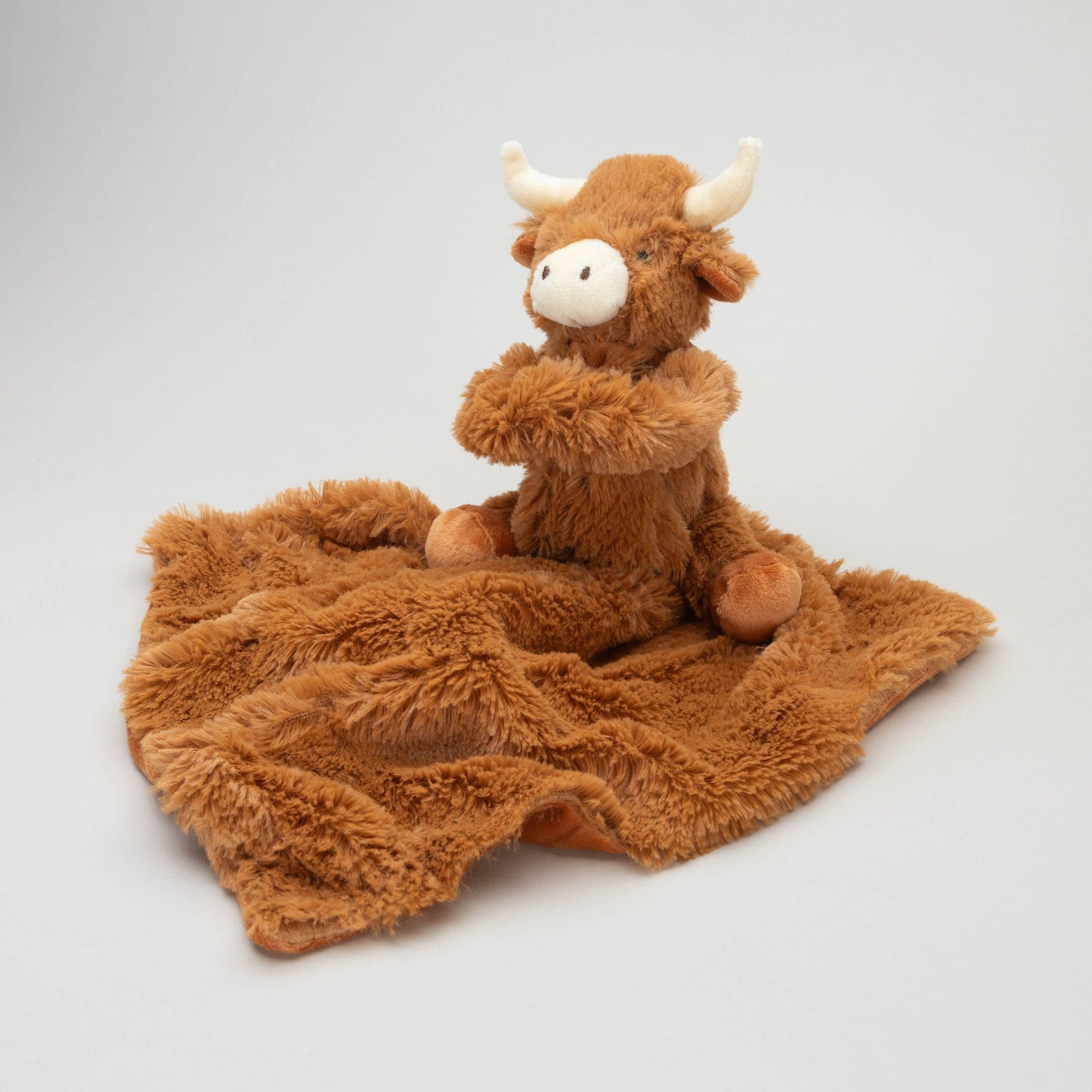 Jomanda Soft Toys & Accessories - Horny Highland Cow Baby Soft Toy Soother Comforter 29cm