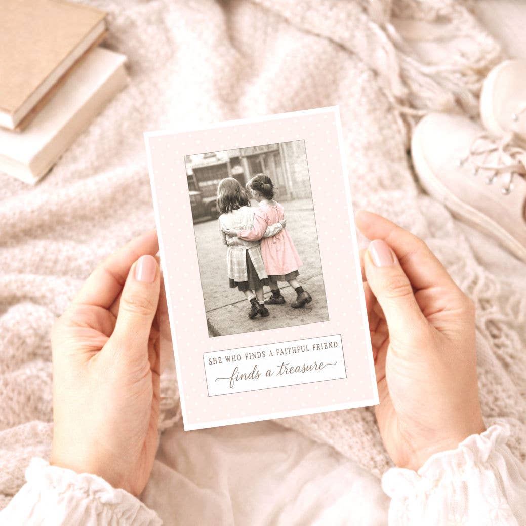 Bellflower Girl - She Who Finds a Faithful Friend | Just Because | Love Card
