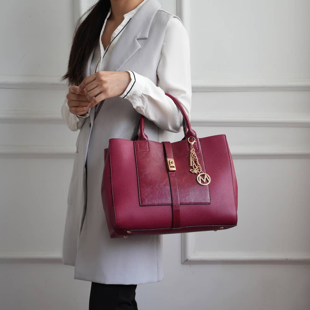 MKF Collection - MKF Yola Women's Satchel Bag with Wallet Set.