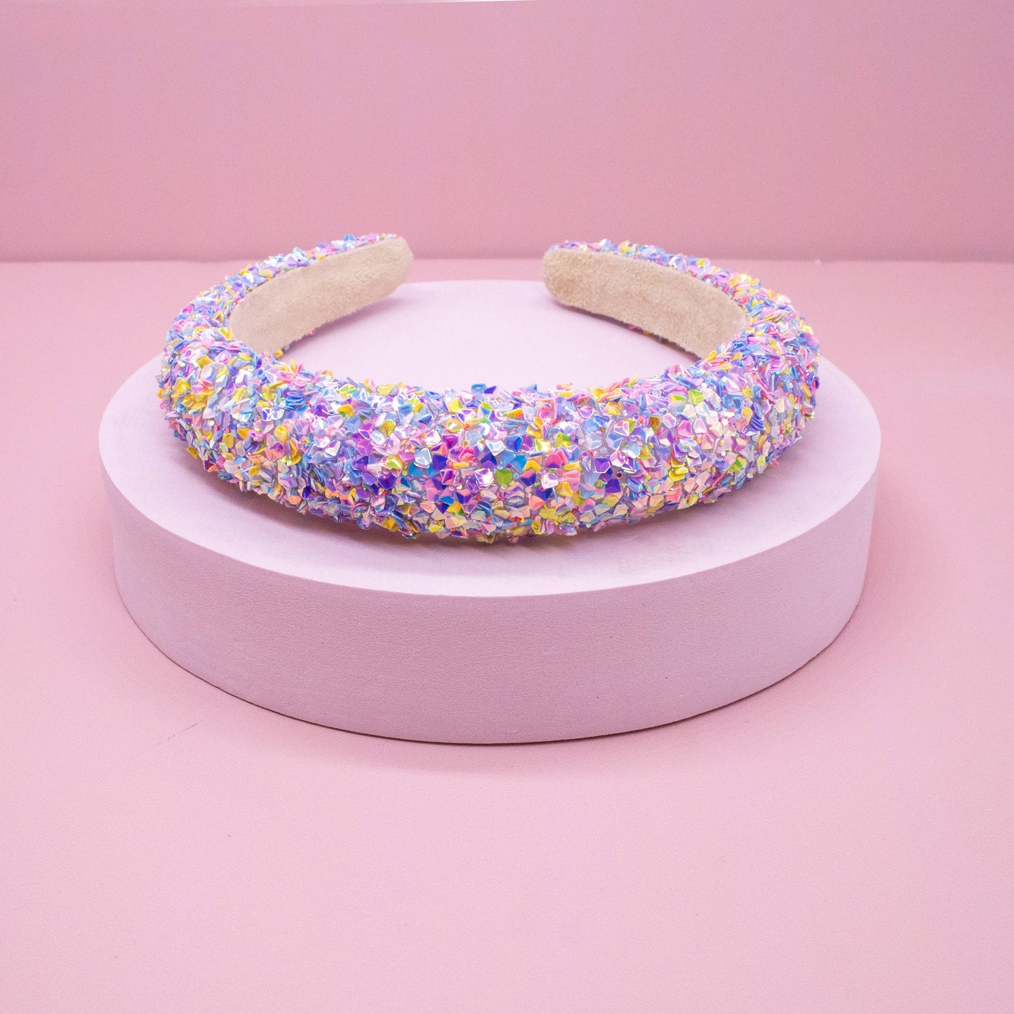 Frog Sac - Kids Padded Headband - Chunky Sequin Hair Band