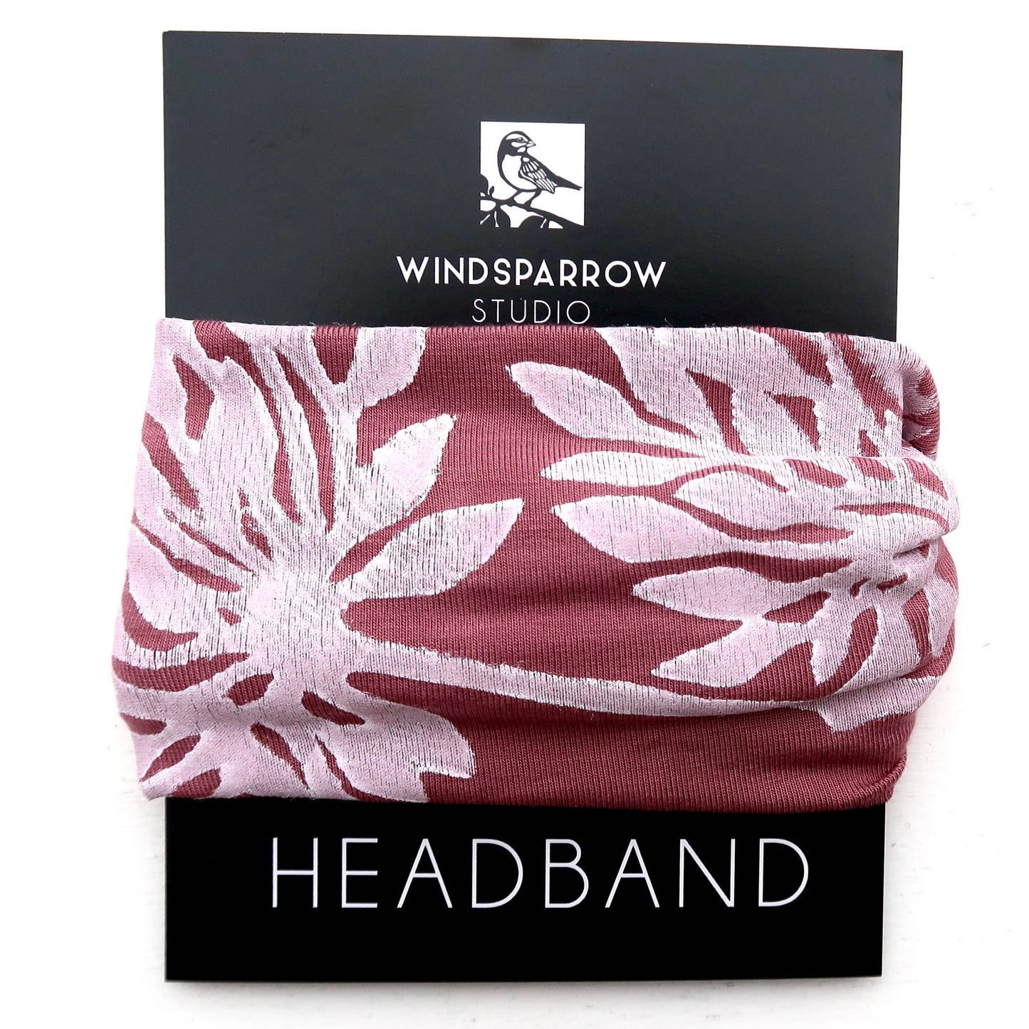 Windsparrow Studio - Headband - Allium (white ink)