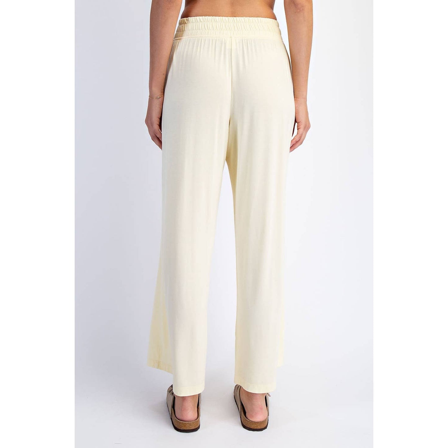 Rae Mode - VISCOSE MODAL CROPPED WIDE LEG PANTS