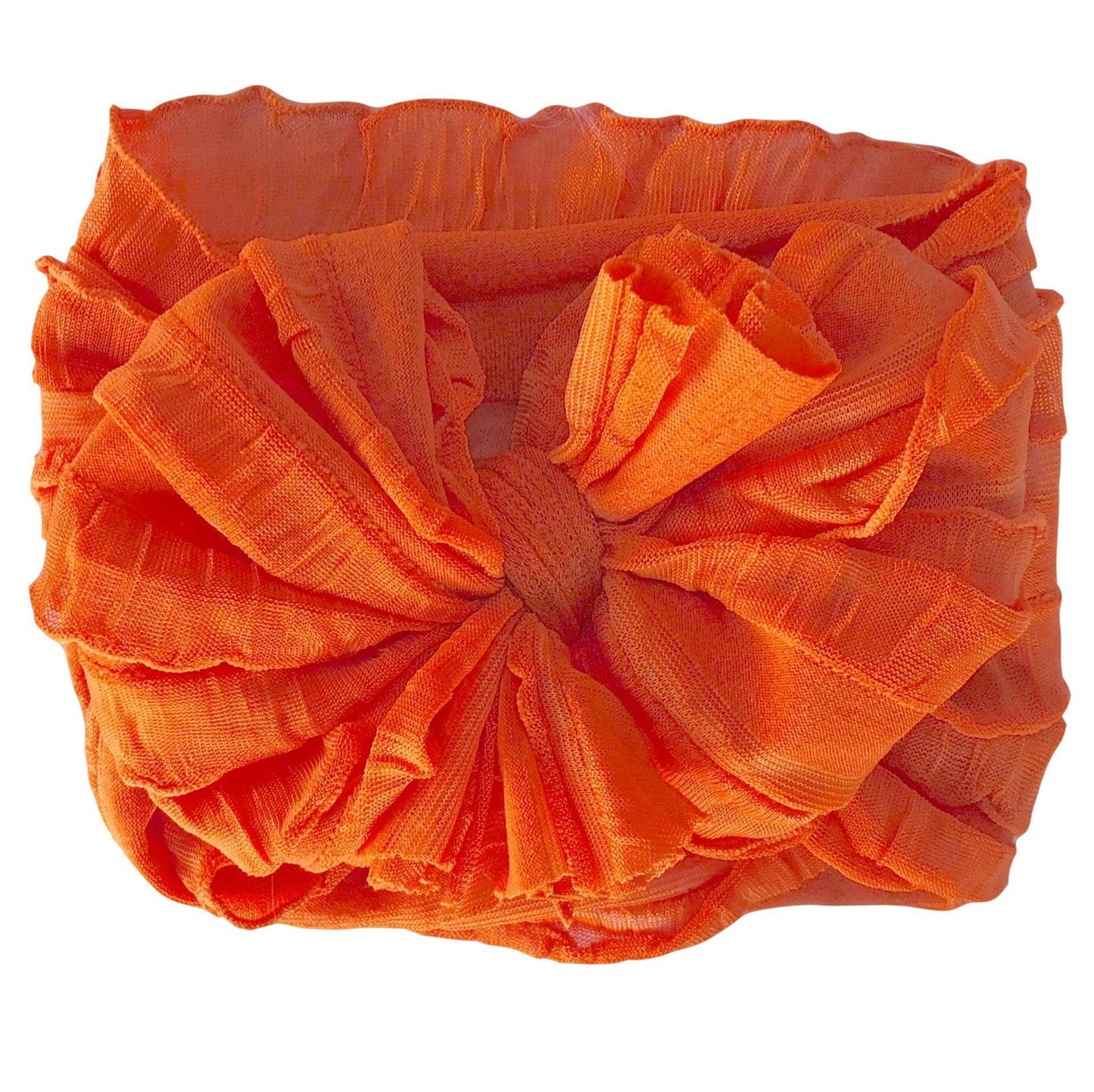 Rockin Royalty - Orange Ruffled Headband