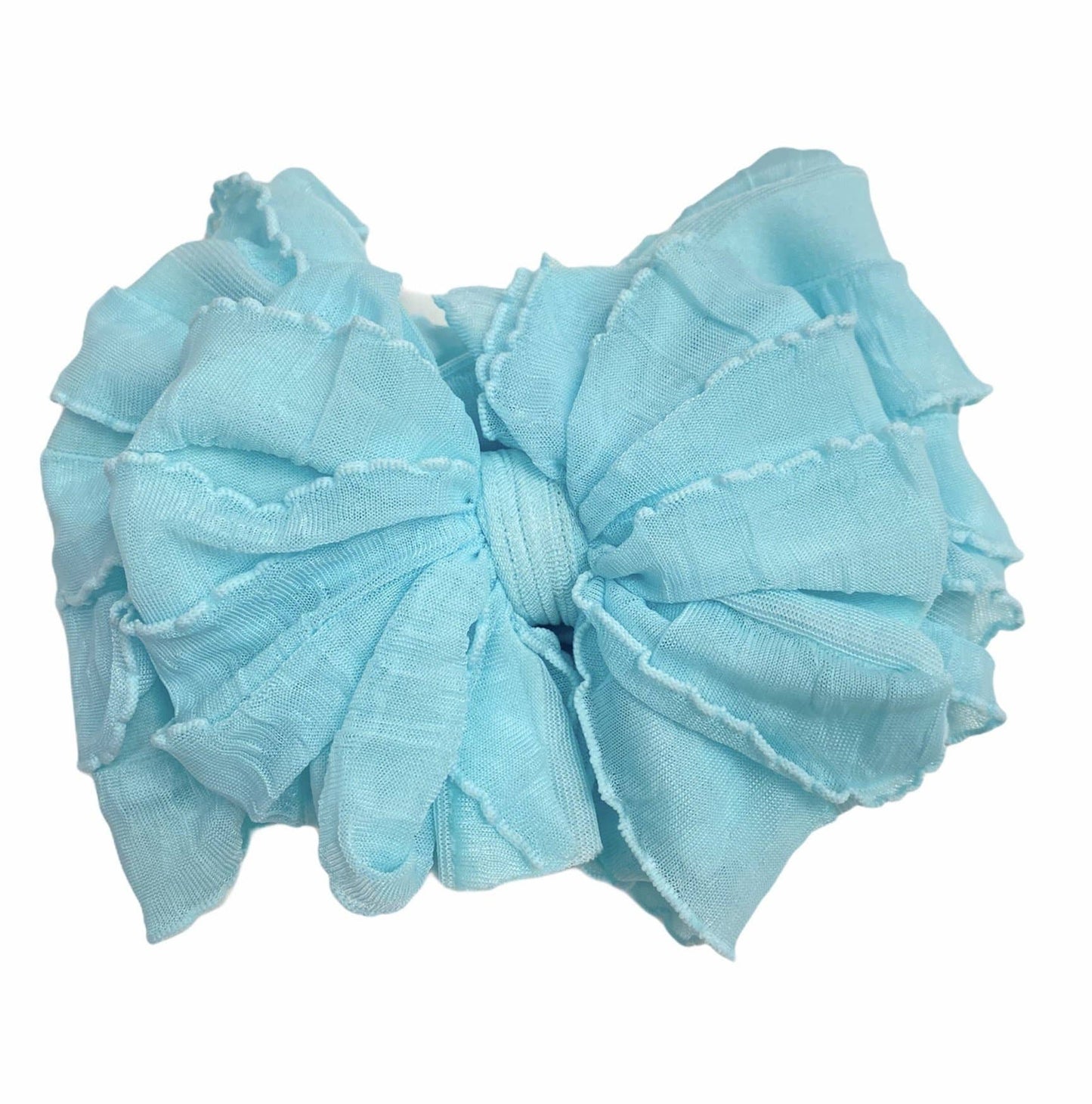 Rockin Royalty - Aqua Ruffled Headband