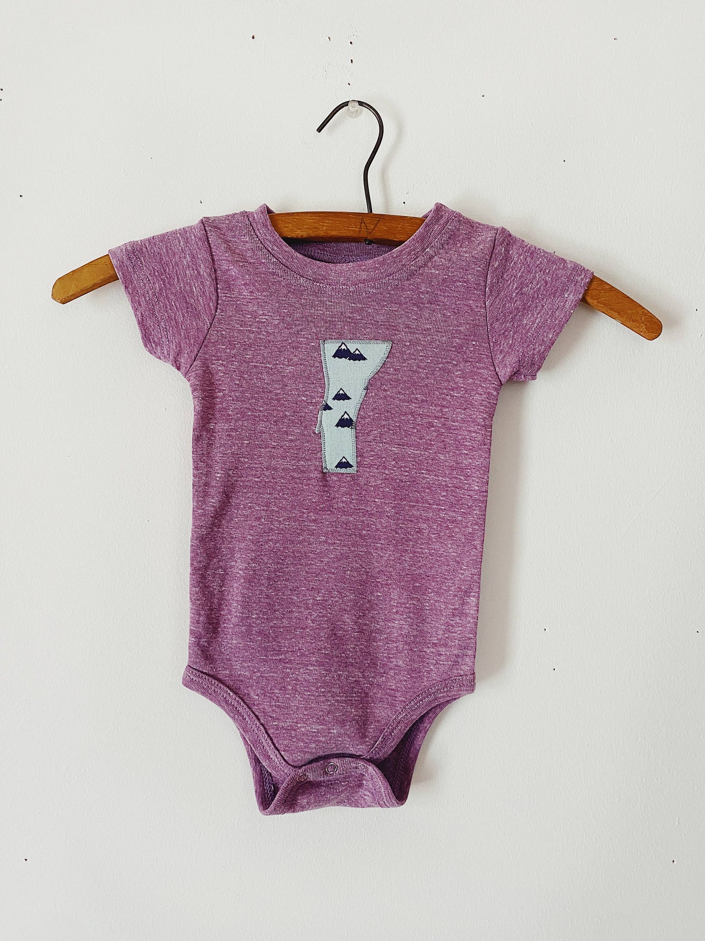 Vermont Tribe - Vermont Baby Bodysuit - Purple