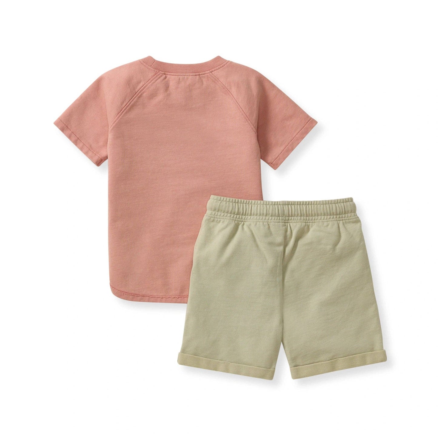 Burt's Bees Baby - Acid Wash Pocket Tee & Shorts Set