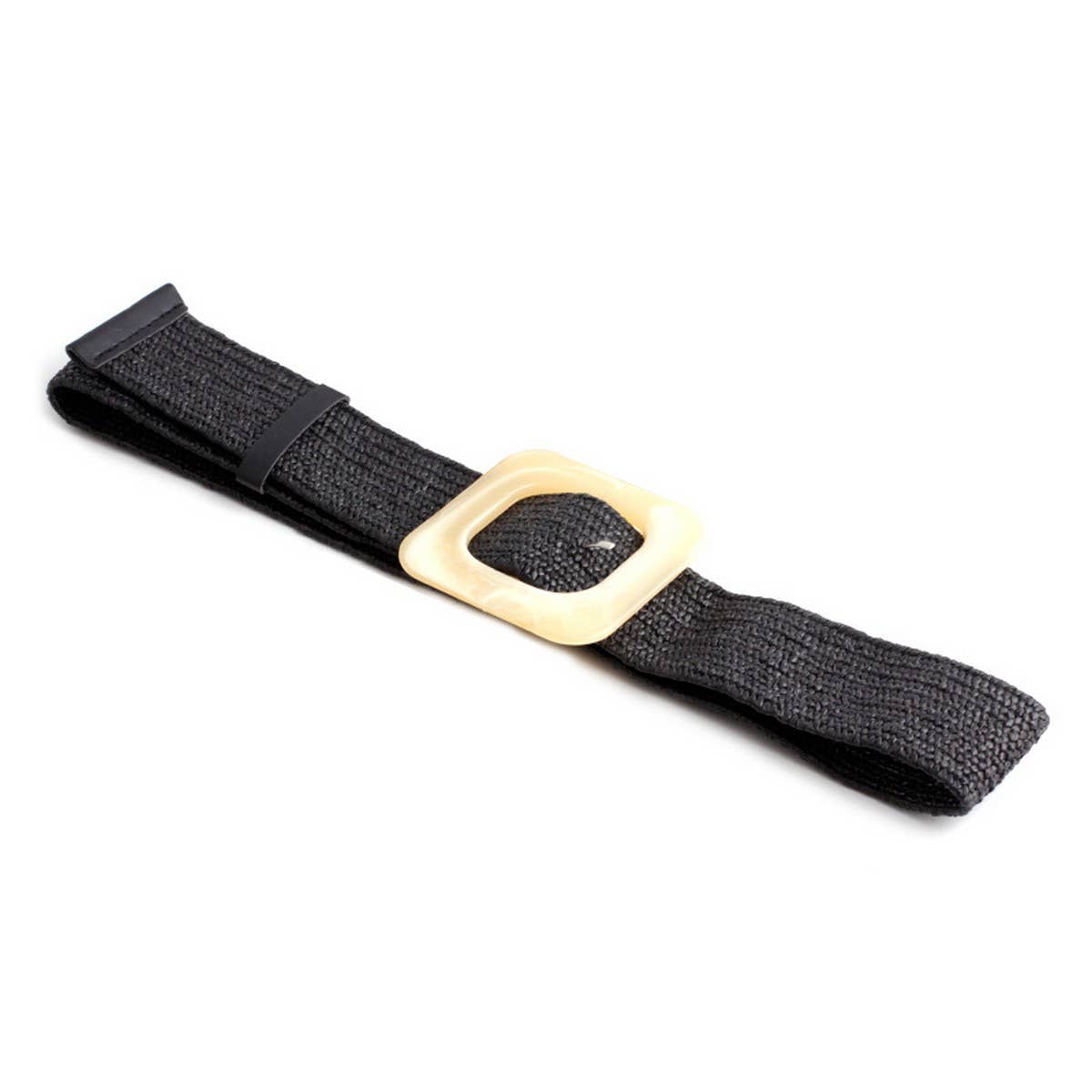 NINEXIS - CWABE0379_ROUND BUCKLE FASHION STRETCH BELT