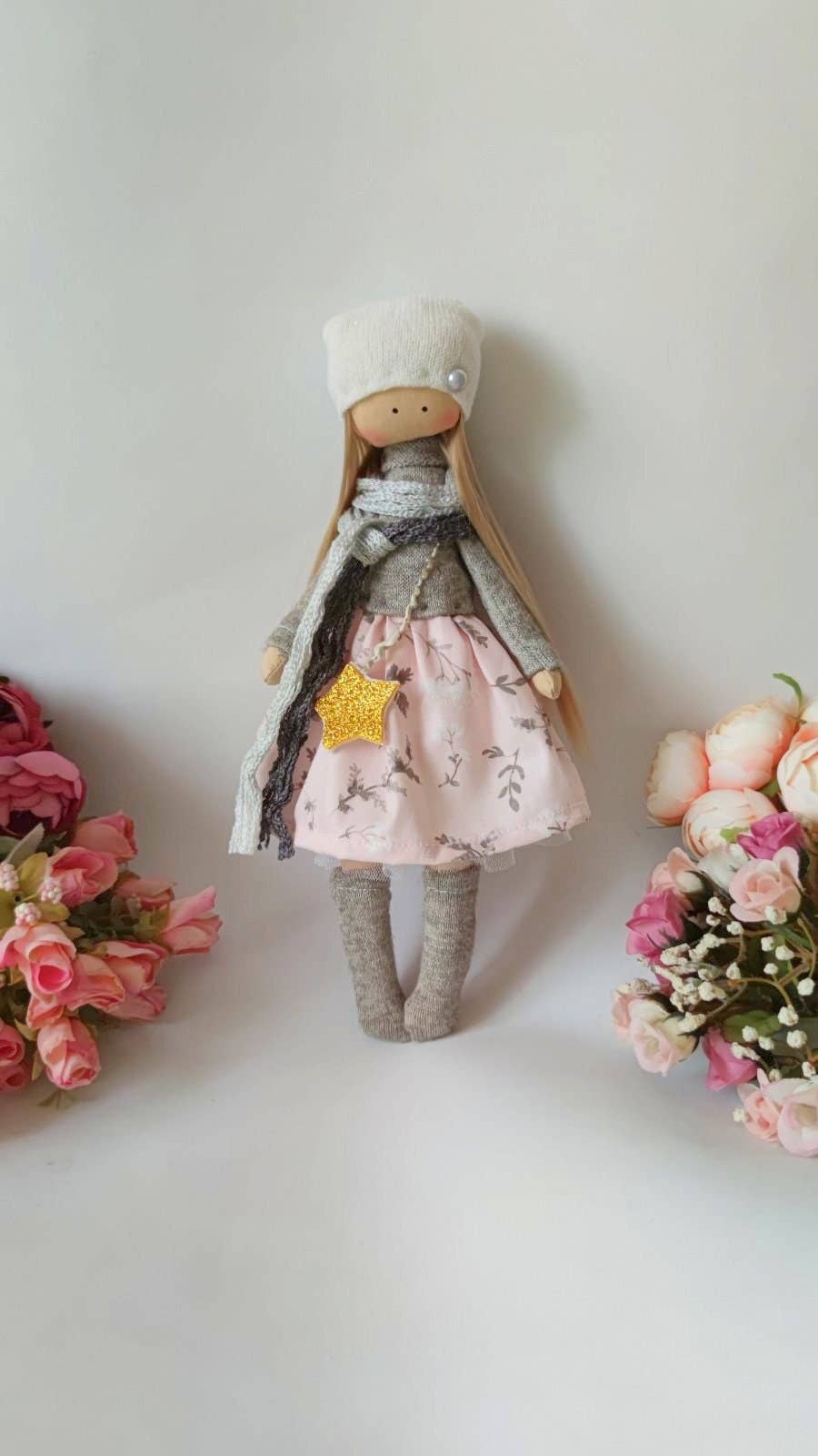 ChernikovaNataliya - Heirloom Cloth Rag Doll, Toddler Gift, Nursery Decor