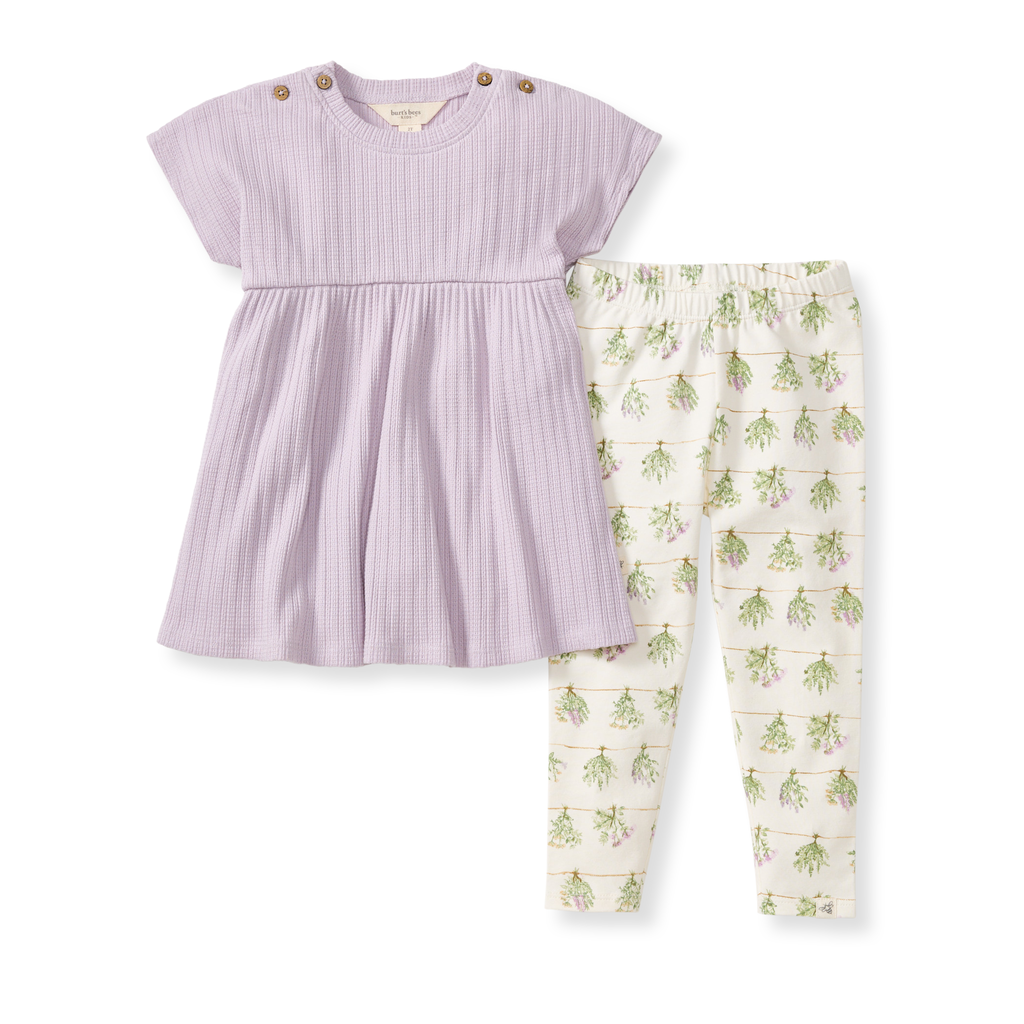 Burt's Bees Baby - Fresh Herbs Toddler Tunic Set