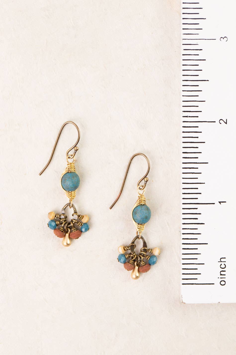 Anne Vaughan Designs Jewelry - Enlighten Czech Glass Herringbone Earrings