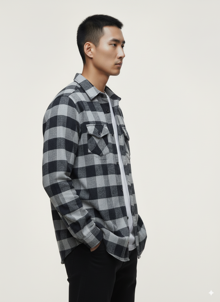 Hawk's Bay - Flannel Long Sleeve Buffalo Plaid Shirt