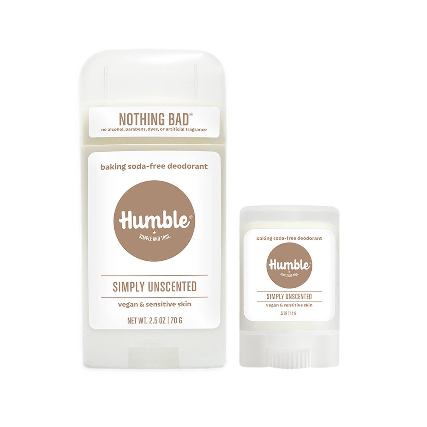 Humble Brands, Inc. - Simply Unscented Vegan & Sensitive Travel Deodorant