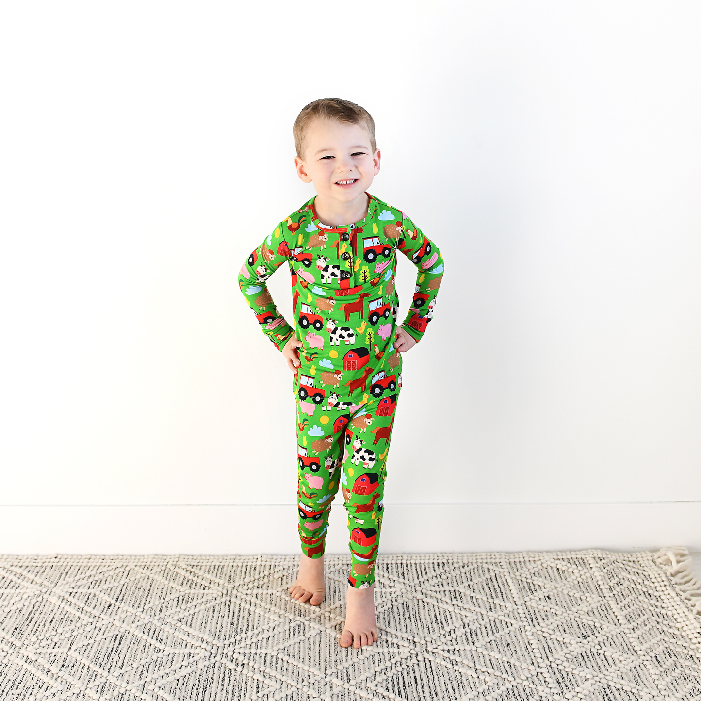 Gigi and Max - Tanner Two Piece Bamboo Pajama Kids Clothing Sleepie Toddler