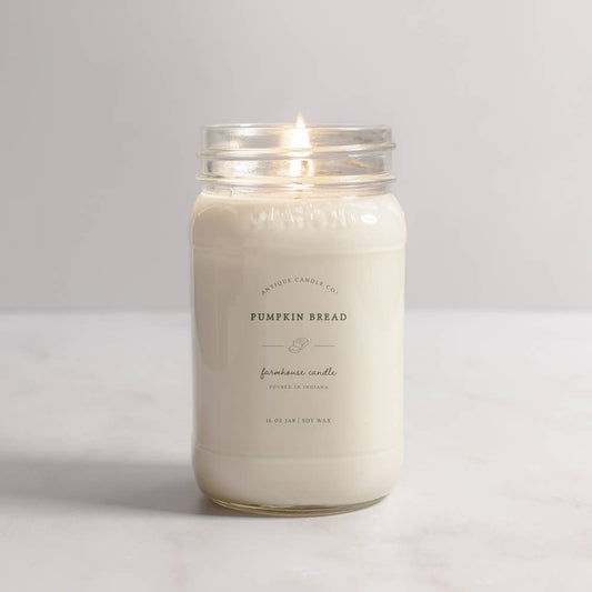 Antique Candle Co.® - Pumpkin Bread - Soy Wax Mason Jar Candle