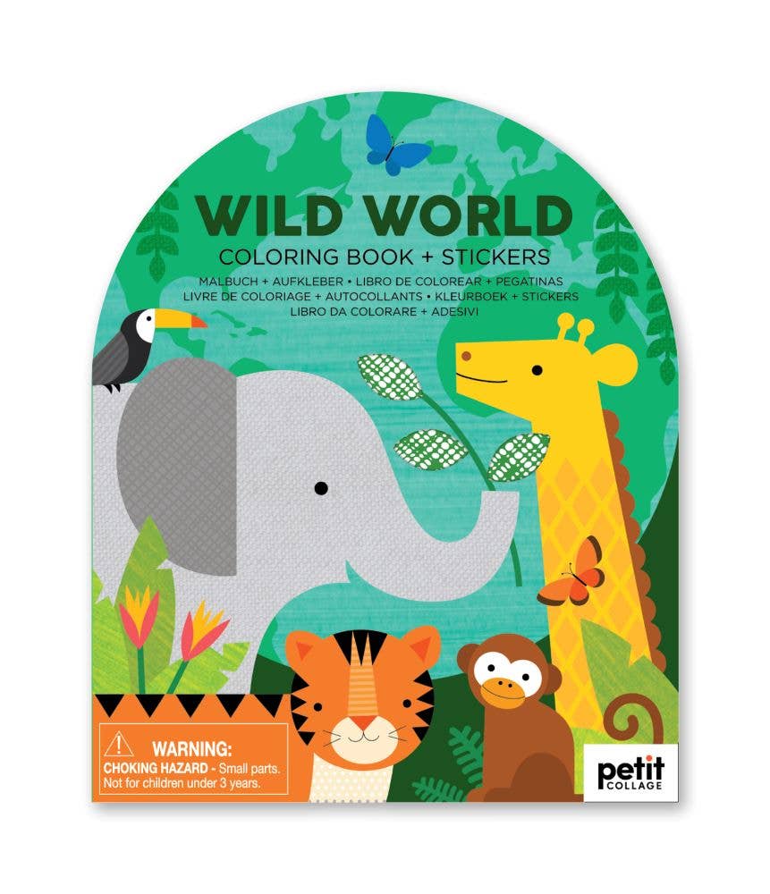 Chronicle Books - Coloring Book With Stickers: Wild World