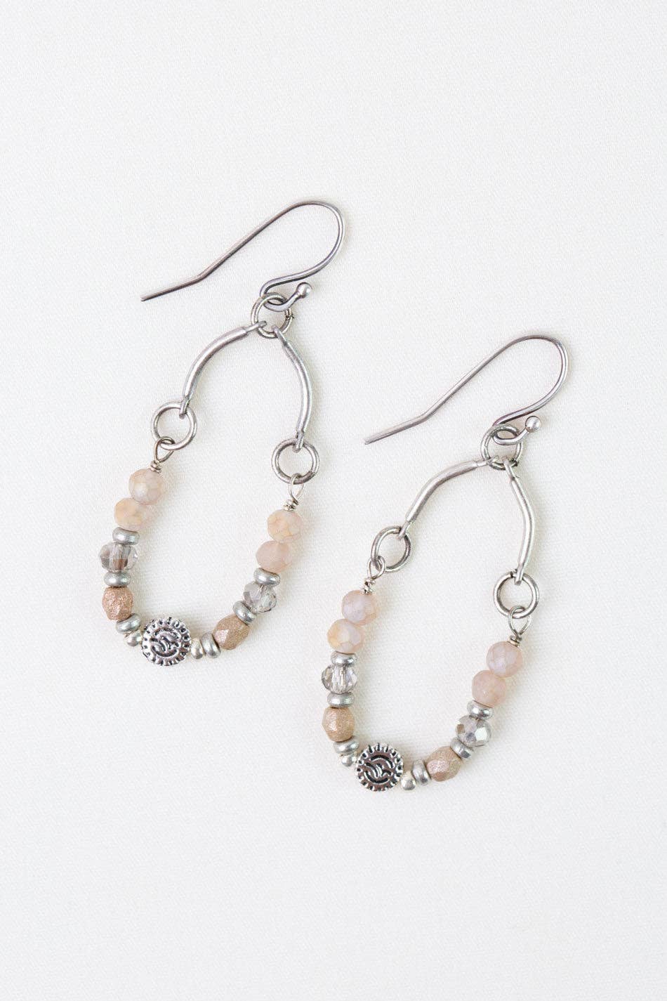 Anne Vaughan Designs Jewelry - Blush Crystal, Czech Glass Simple Earrings