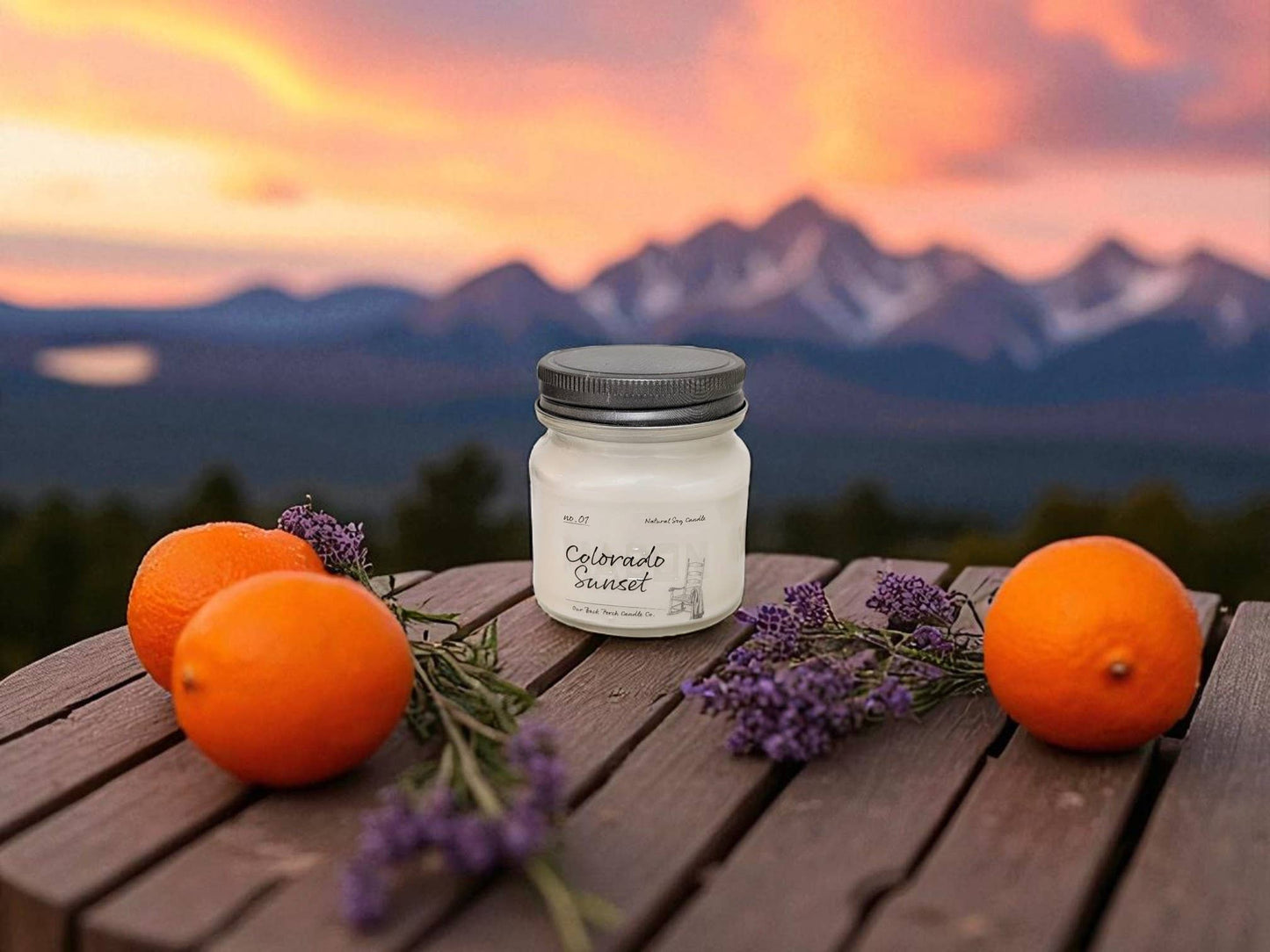 Back Porch Candle Co - Colorado Sunset | Hand-Poured Soy Candle | Colorado Made