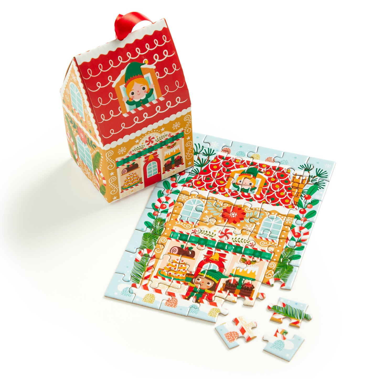 Chronicle Books - Santa's Bakery 48 Piece Mini Puzzle Ornament