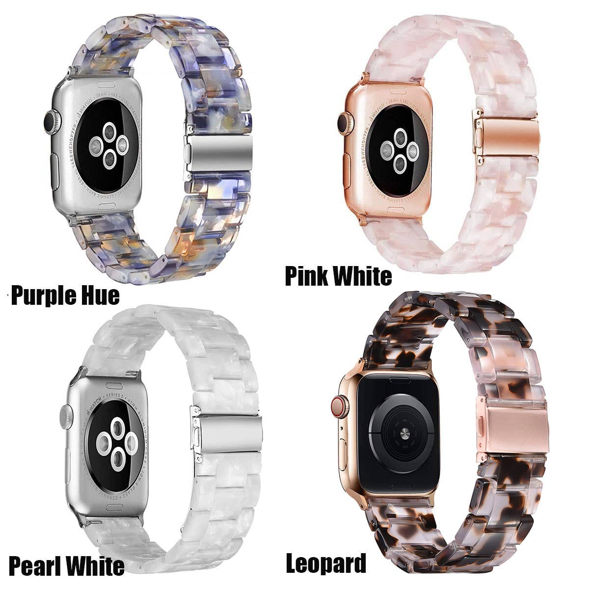 ShopTrendsNow - Resin Bracelet Light Weight Bands for Apple Watch