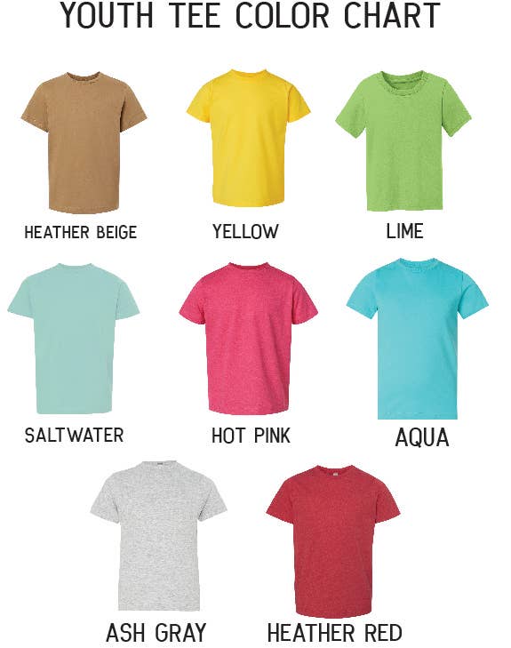 MT Brand Apparel - Colorful Pine - Youth Crew Neck Tee - Customizable