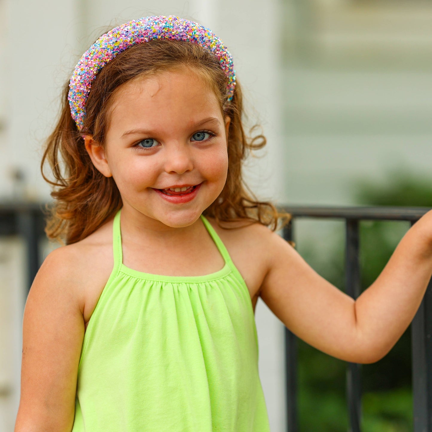 Frog Sac - Kids Padded Headband - Chunky Sequin Hair Band