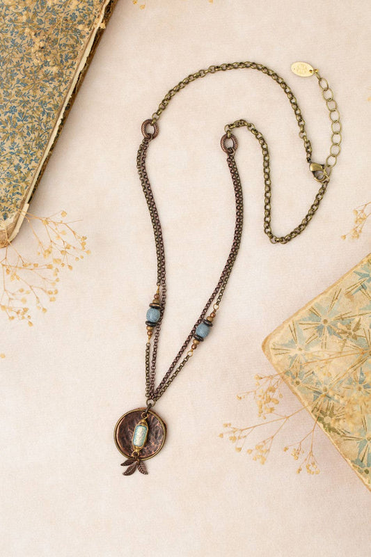 Anne Vaughan Designs Jewelry - Storyteller 18.5-20.5" Czech Glass Statement Necklace