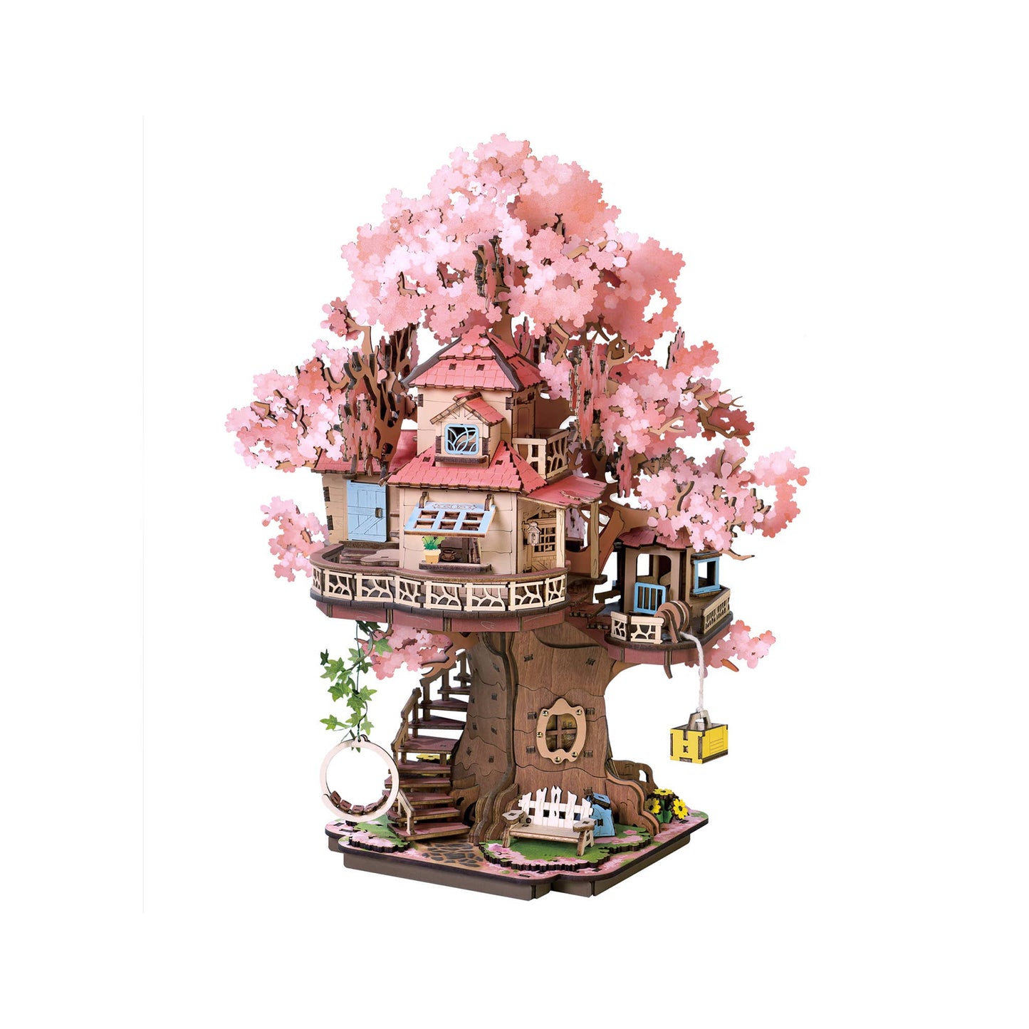 Hands Craft - DIY Wooden Puzzle: Sakura Tree House