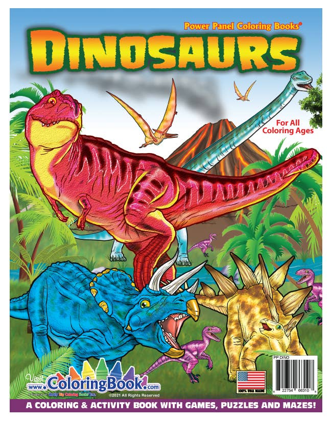 Really Big Coloring Books | ColoringBook.com - Dinosaurs Coloring Book 8.5"x11"