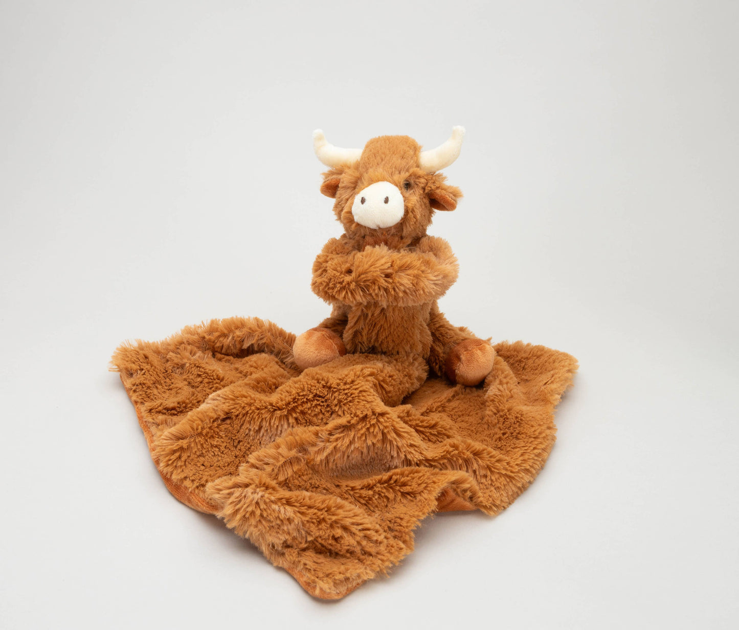 Jomanda Soft Toys & Accessories - Horny Highland Cow Baby Soft Toy Soother Comforter 29cm