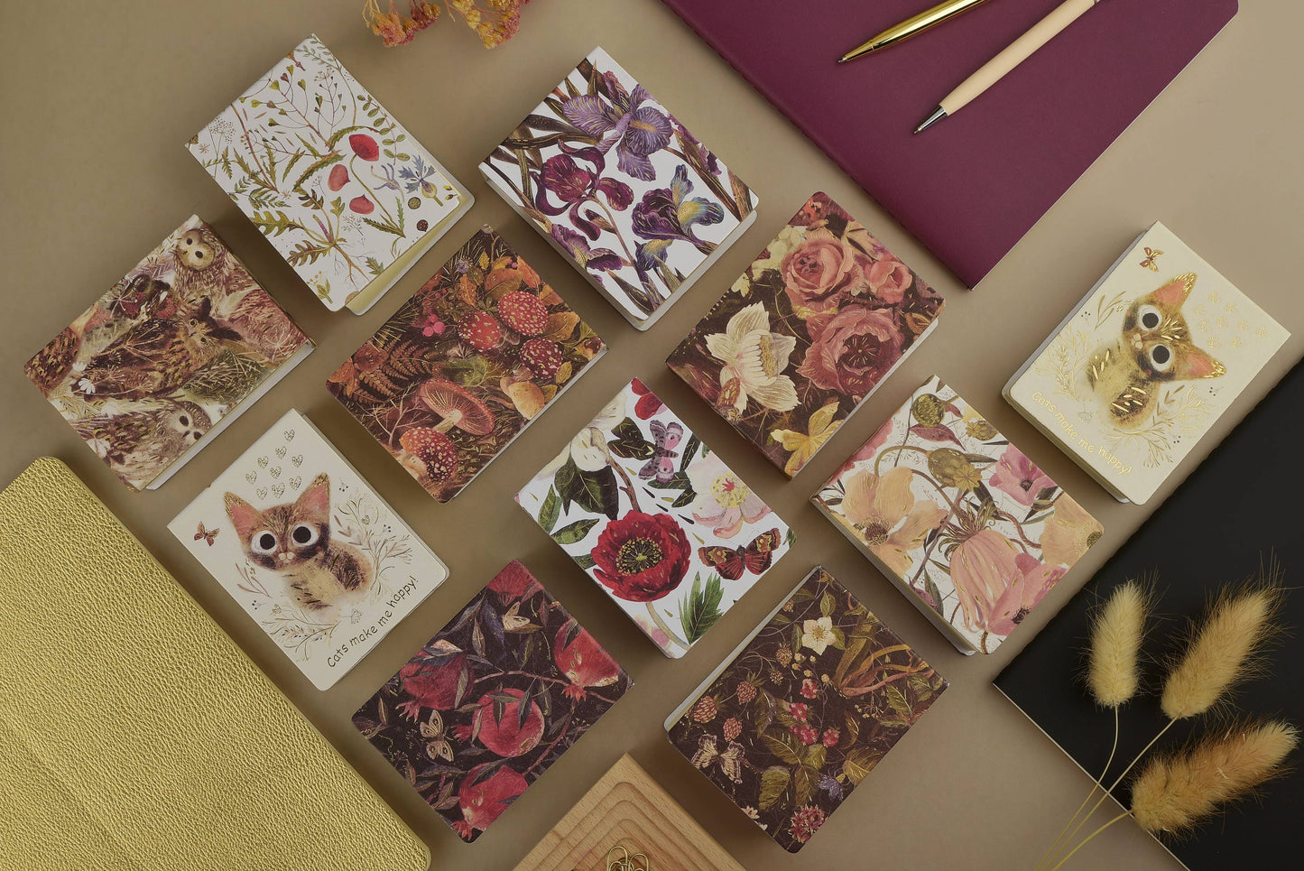 BV by Bruno Visconti - A7 Tear-Away Notepad - Forest Mushrooms 