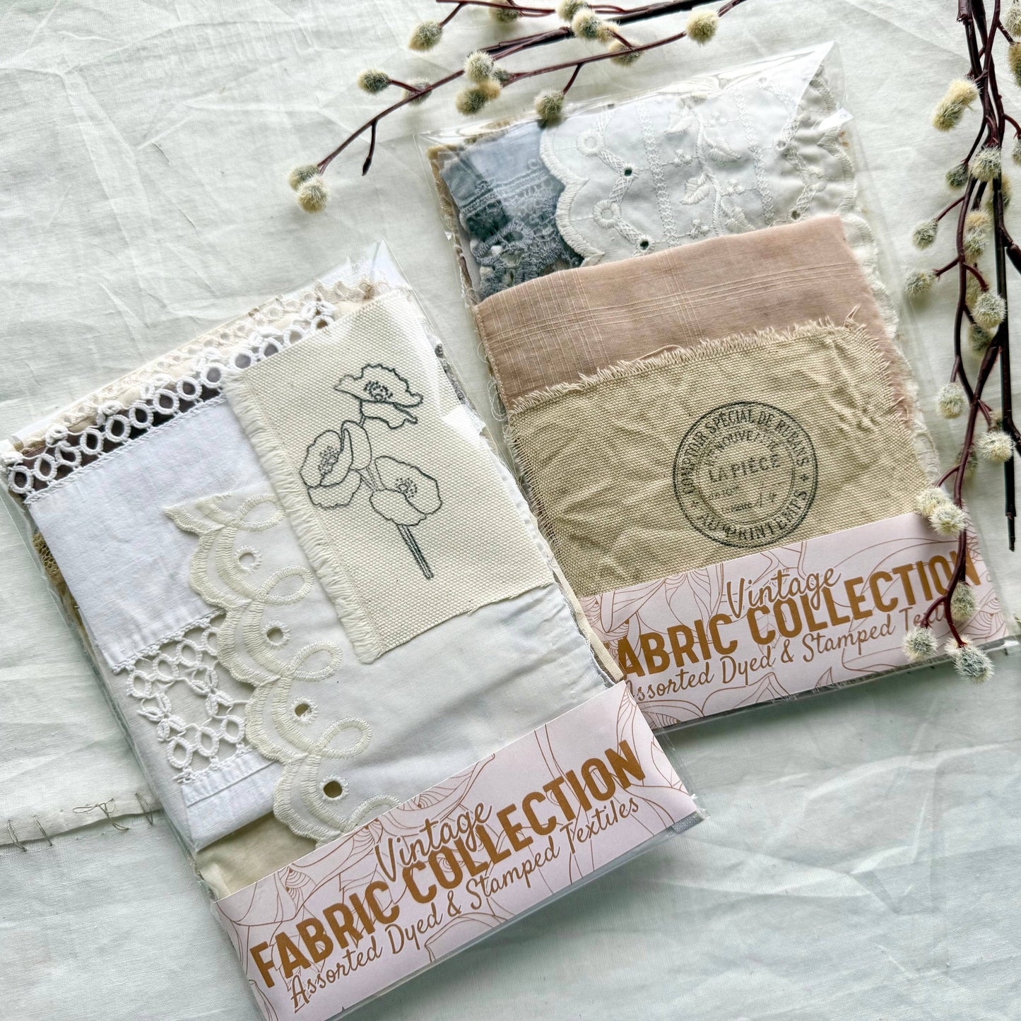 A House of Books - Dyed & Stamped Fabrics for Mixed Media Art