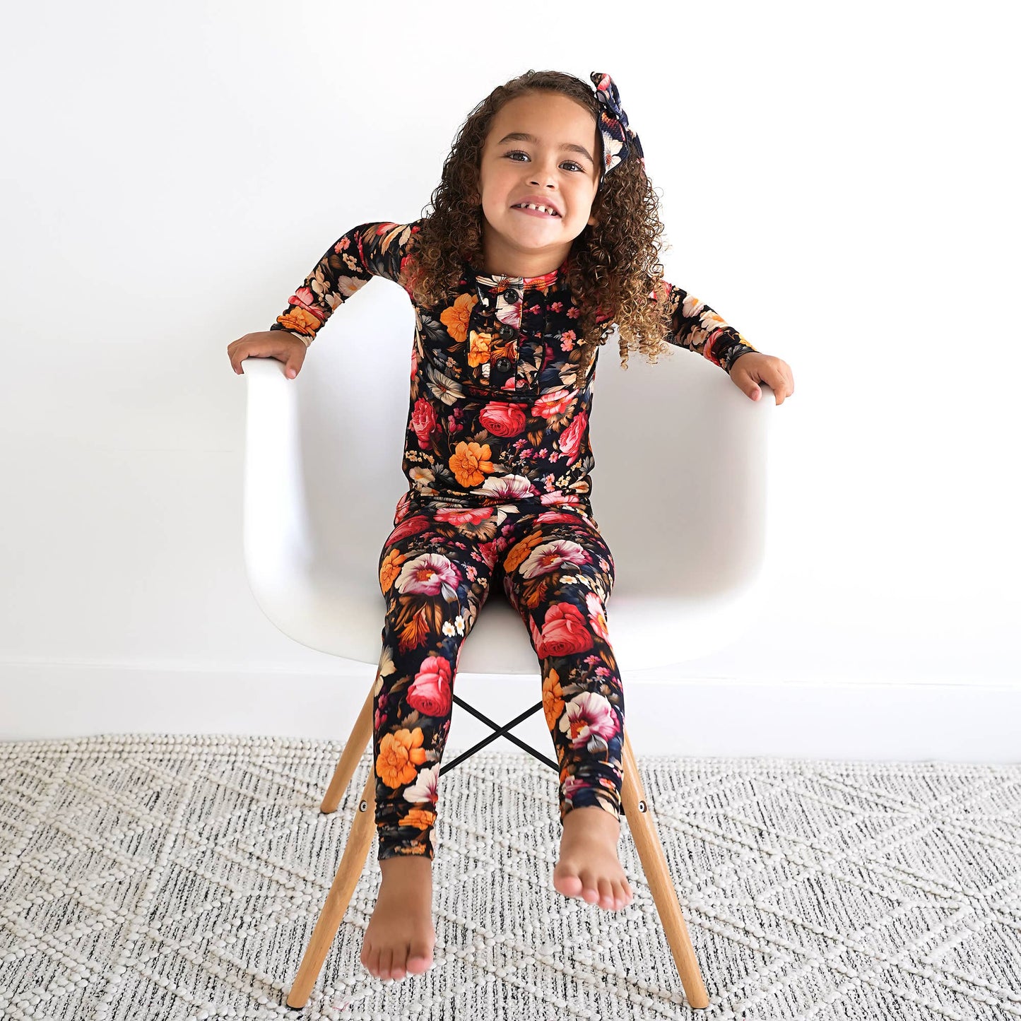 Gigi and Max - Lola Ruffle Two Piece Set Bamboo Clothing Kids Pajamas