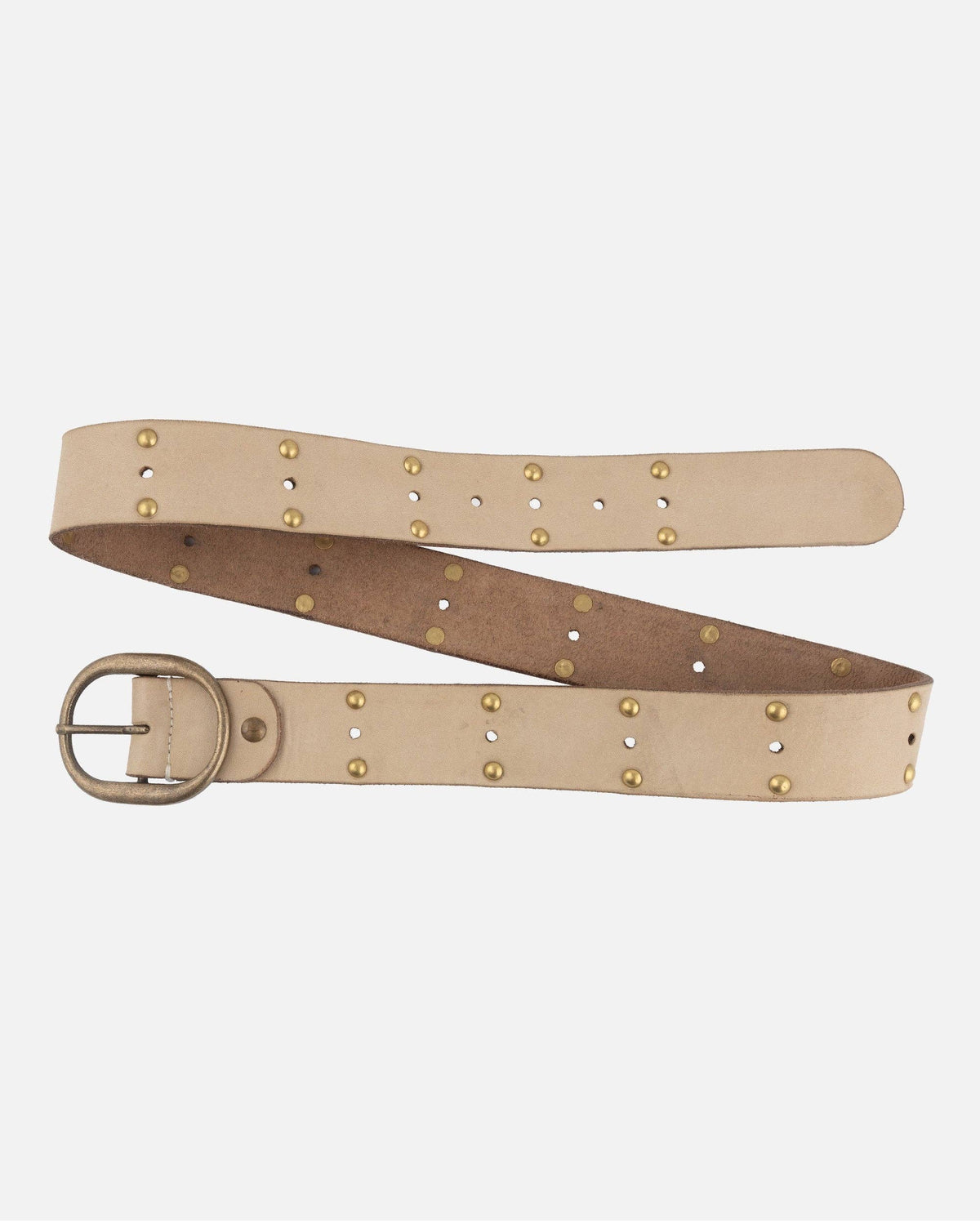 Amsterdam Heritage Leather Belts, Bags, Jackets & Apparel - Devi | Antique Brass-Accented Leather Belt