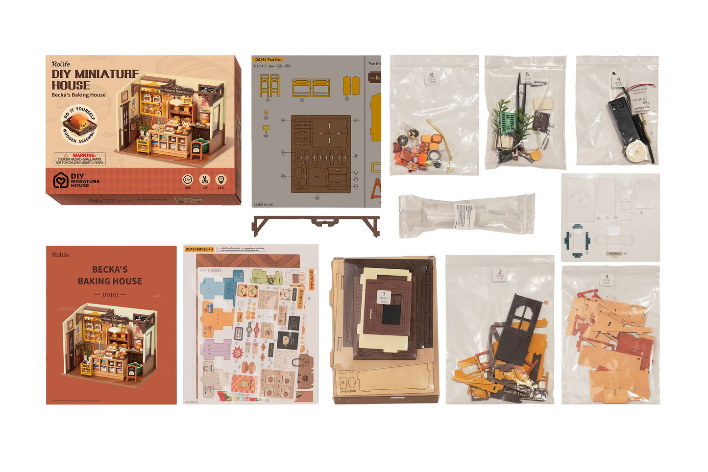 Hands Craft - DIY Miniature House Kit: Becka's Baking House
