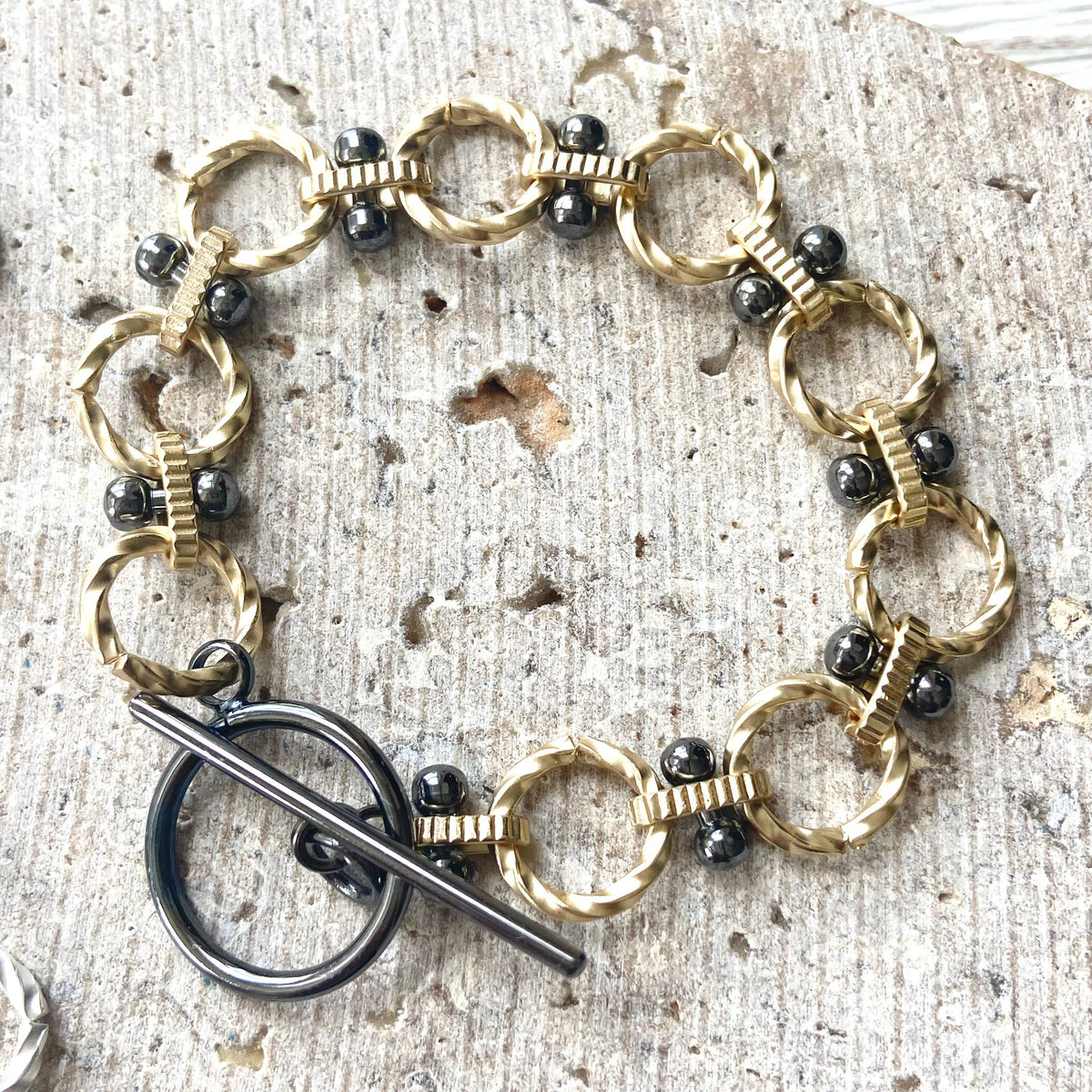 VB&CO Designs Handmade Jewelry - Matte gold Matte silver bracelets boutique jewelry trending