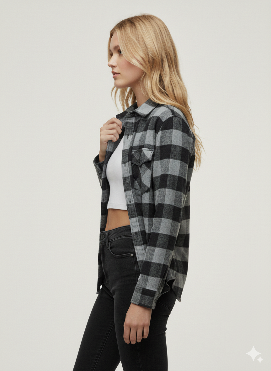 Hawk's Bay - Flannel Long Sleeve Buffalo Plaid Shirt