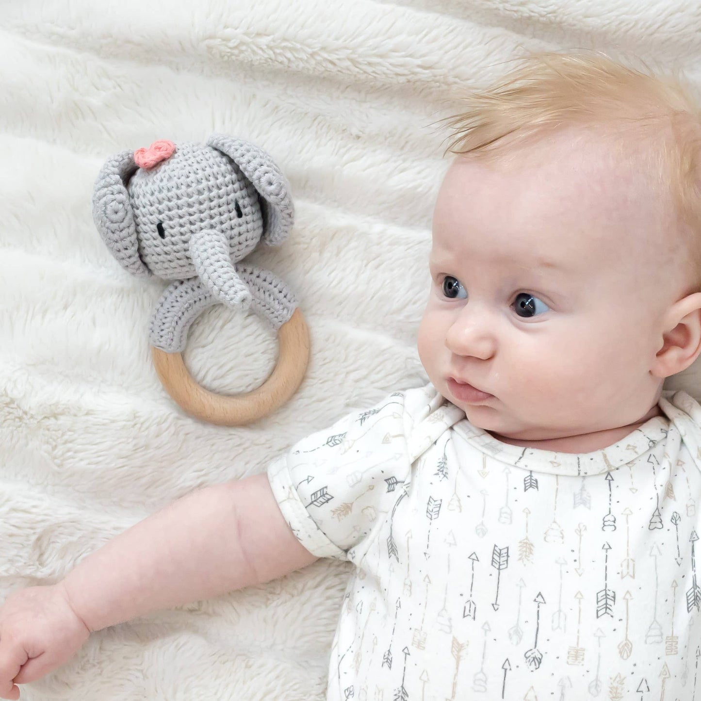 Wonderjoys Baby Co - Animal Hand Crochet Rattles - Safari Collection