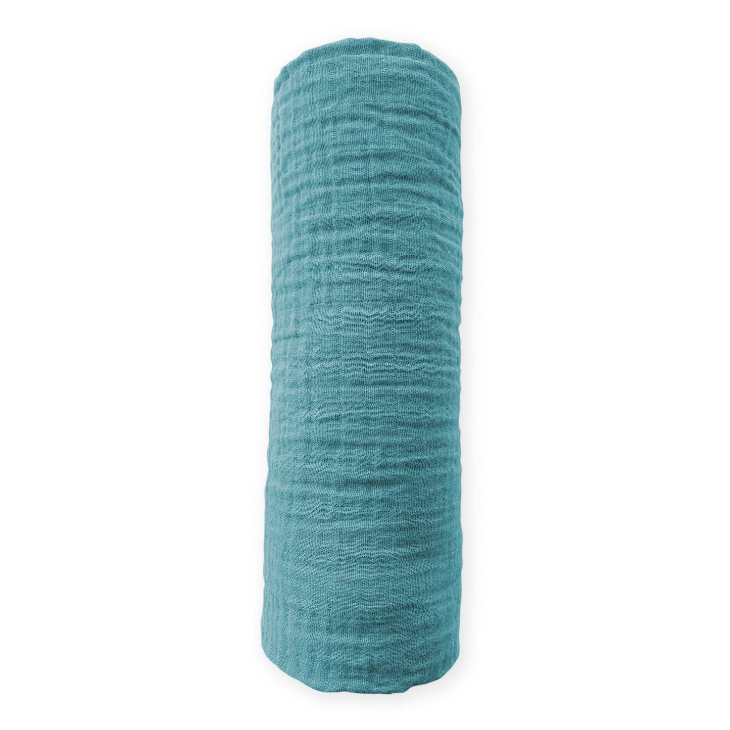 SwaddleDesigns - Teal Muslin Swaddle Blanket, Premium Cotton