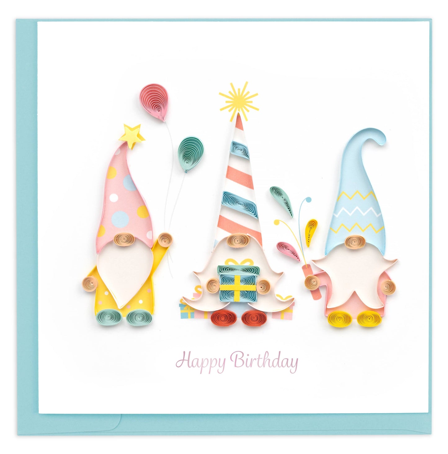Quilling Card - Quilled Gnome Birthday Card | Whimsical Birthday Card