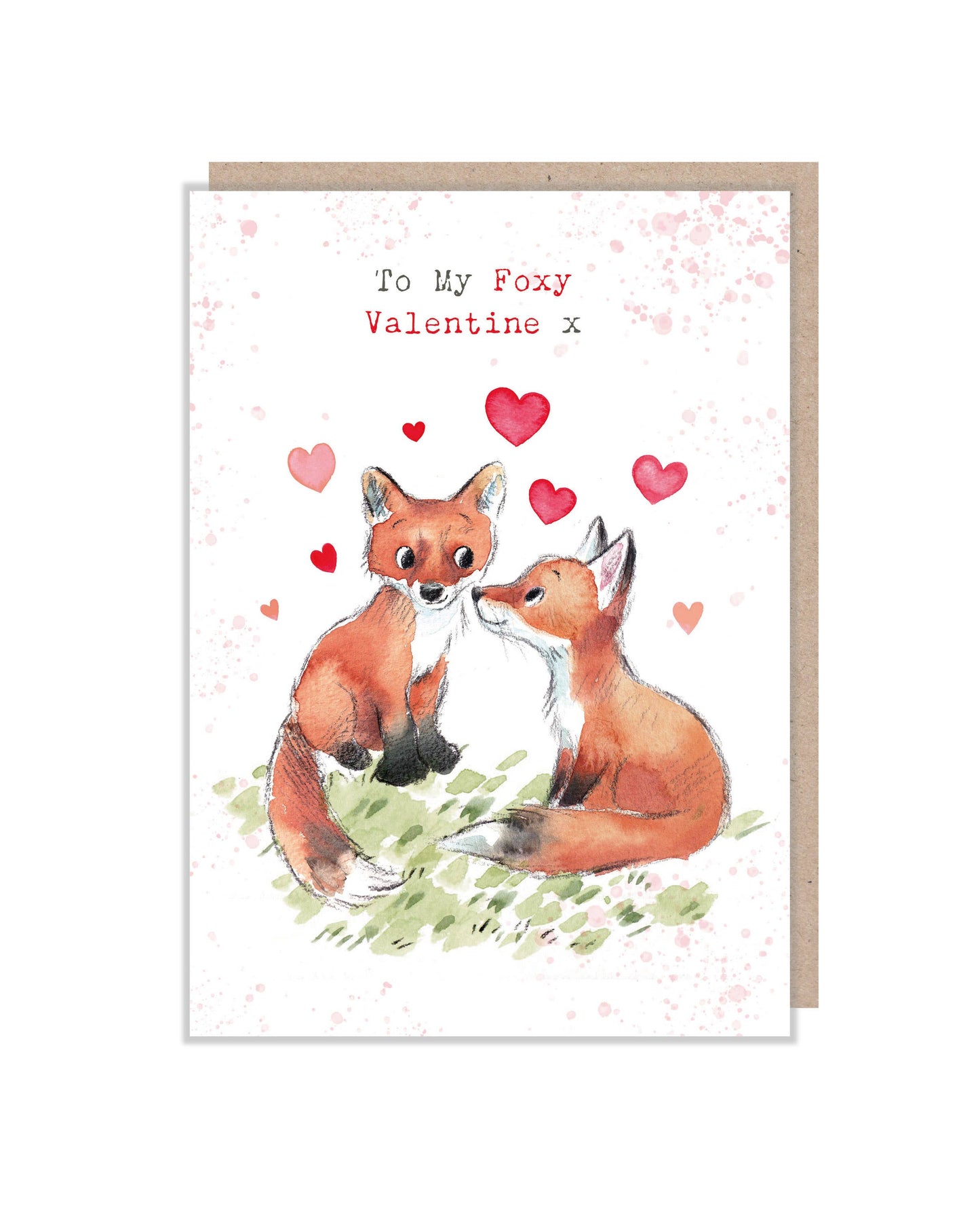 Paper Shed Design Ltd - To My Foxy Valentine - Foxes With Hearts